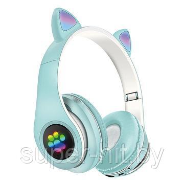 Детские беспроводные наушники Cat ear со светящимися ушками - фото 3 - id-p170605621