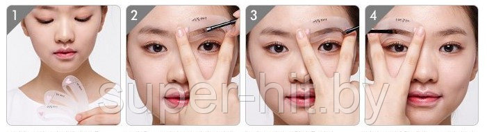 Трафареты для бровей Mini Brow Class (3 шт в уп.) - фото 7 - id-p92290915