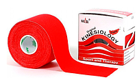Кинезио тейп Kinesiology Tape (Китай) упаковка 5 м Красный