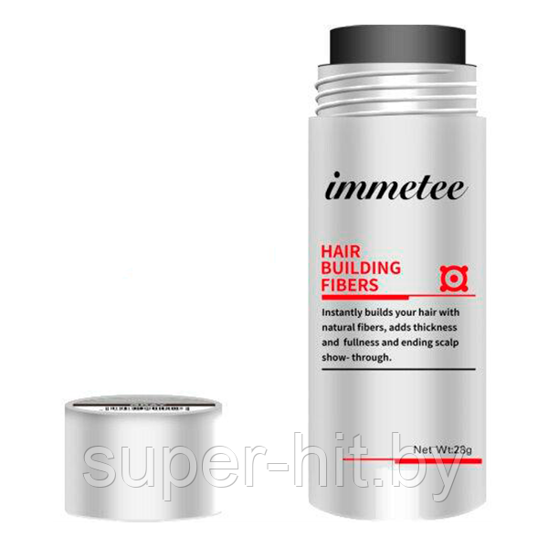 Cредство от облысения -Загуститель для волос IMMETEE Keratin Hair Building Fibers (аналог Fully) 28г Black - фото 3 - id-p170606170