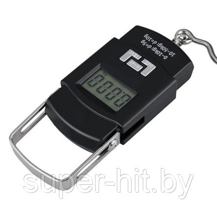 Электронные весы-термометр ручные 50 кг с крюком SiPL, фото 2