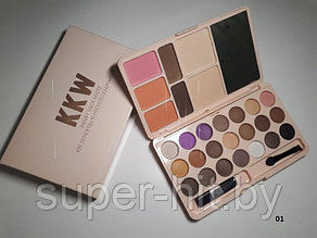 Палетка KKW Travel Pack Matte (корректор бровей,тени, румяна, пудра)