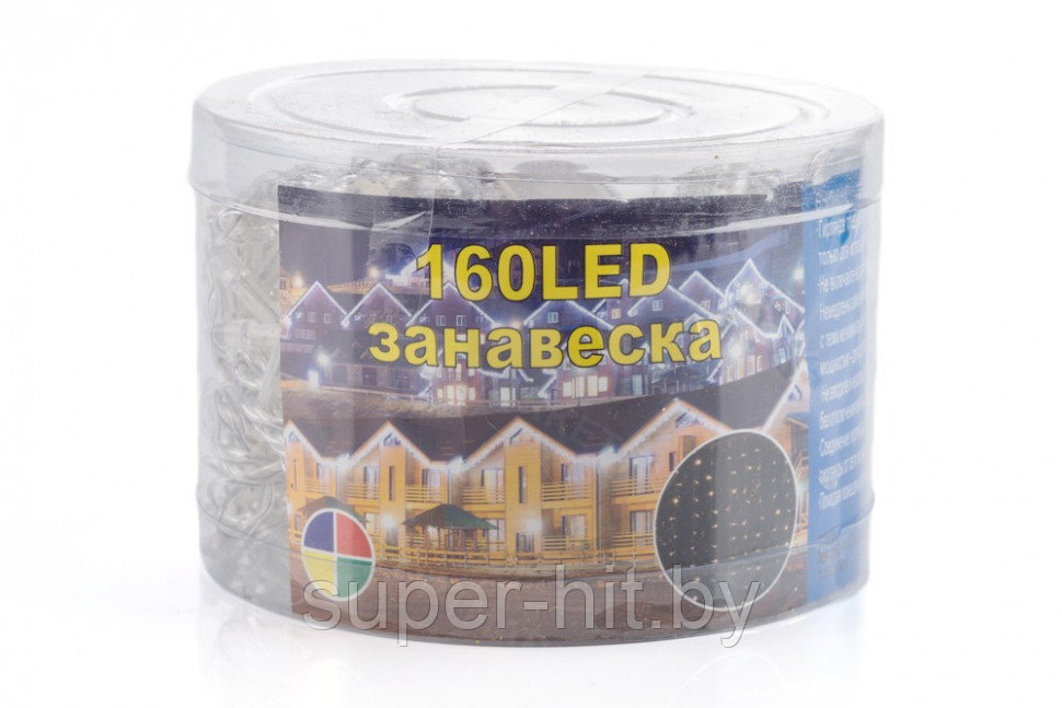 Новогодняя гирлянда Занавеска 160LED V8 Light - фото 1 - id-p170604049