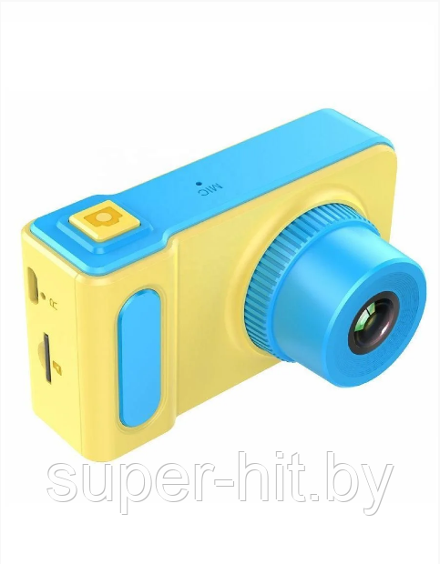 Детский цифровой фотоаппарат Kids Camera Summer Vacation. Фотоаппарат детский Желтый с голубым - фото 1 - id-p170604061