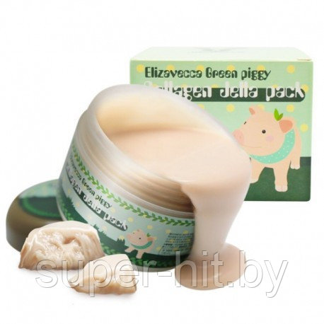 Маска для лица Elizavecca Green Piggy Collagen Jella Pack - фото 2 - id-p98985200