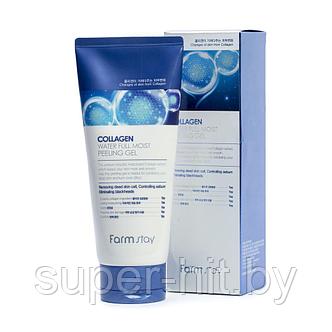 Гель-пилинг для лица FarmStay Collagen Water Full Moist Peeling Gel 180 мл., фото 2