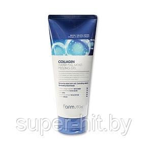 Гель-пилинг для лица FarmStay Collagen Water Full Moist Peeling Gel 180 мл., фото 2