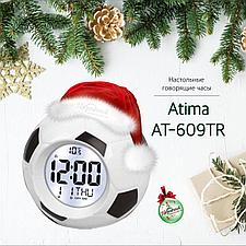Настольные говорящие часы Футбольный мяч Atima AT-609TR, фото 3