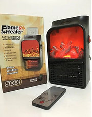 Портативный обогреватель-камин Flame Heater с пультом, фото 2