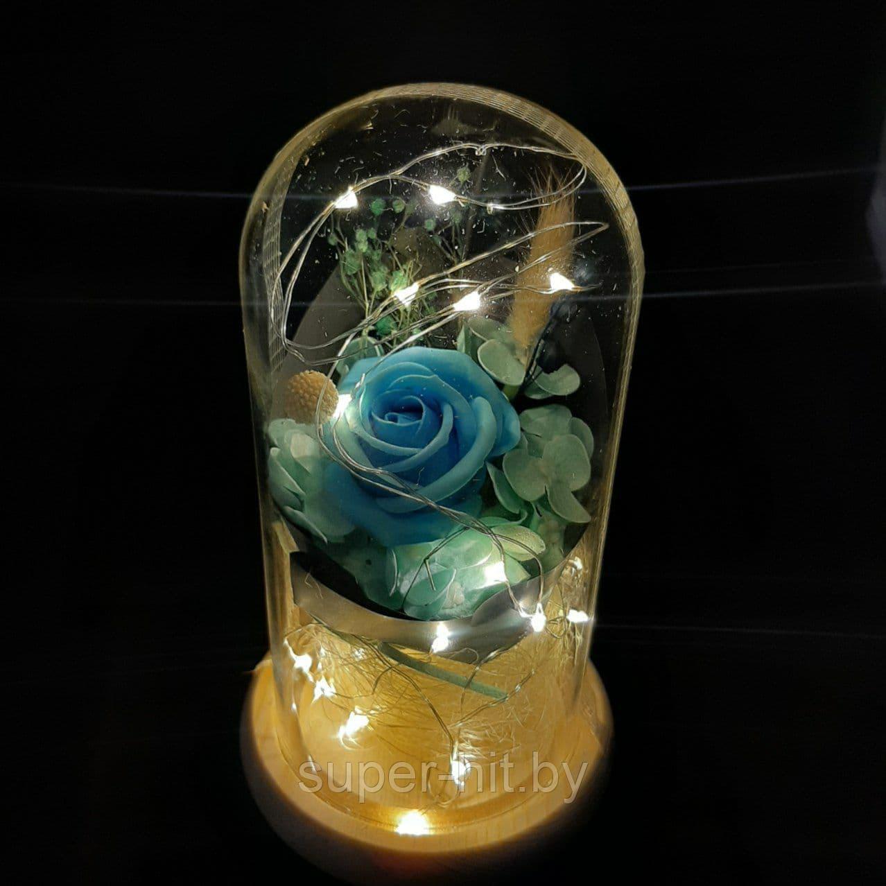 Роза в колбе с подсветкой - фото 1 - id-p113131749