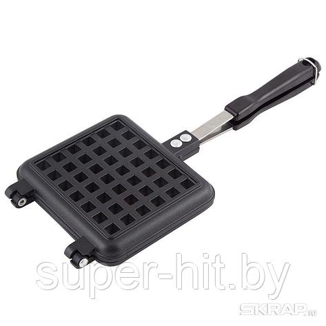 Вафельница механическая алюм., с антипр. покрытием WAFEL MAL-01WF, квадрат т.м. Mallony, арт. 005384, фото 2