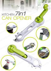 Открывалка-консервный нож Kitchen CanDo 7 в 1, фото 2