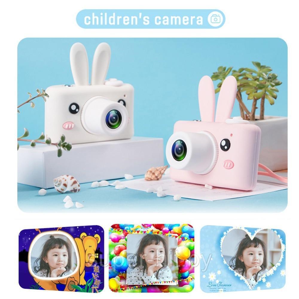 Детская цифровая камера GSMIN Fun Camera Rabbit со встроенной памятью и играми - фото 5 - id-p116654441