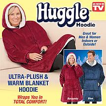 Двухсторонняя толстовка - халат с капюшоном Huggle Hoodie (2 цвета), фото 3