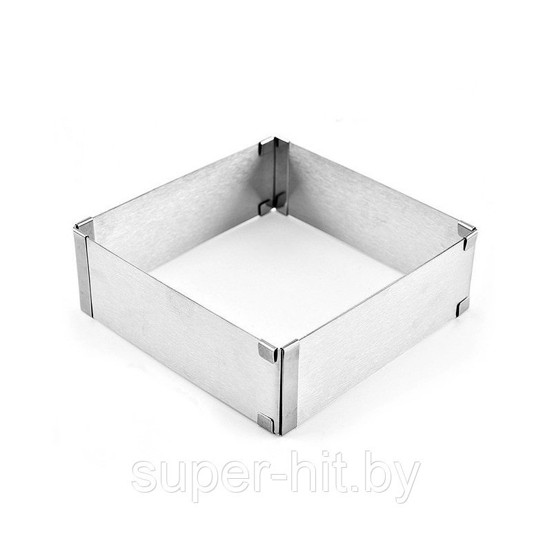 Разъемное кольцо для торта квадратное Scalable cake mould - фото 2 - id-p116654448