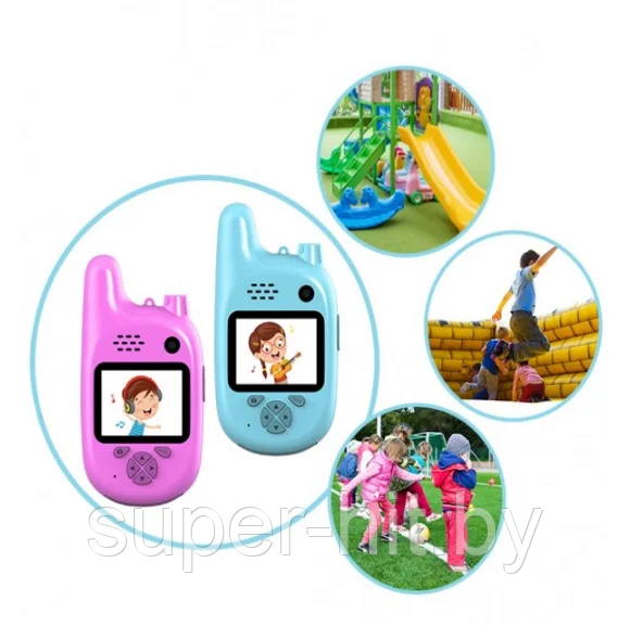 Детский цифровой фотоаппарат Walkie Talkie HD камера с рацией - фото 4 - id-p170604228