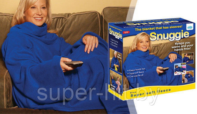 Плед-одеяло с рукавами Snuggie (4 цвета) - фото 7 - id-p170605721