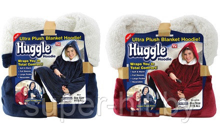 Двухсторонняя толстовка -худи с капюшоном Huggle Hoodie (2 цвета), фото 2