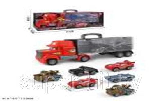 Игрушка грузовик с 6 машинами в комплекте - фото 1 - id-p170607088