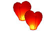 Небесный фонарик  Сердце желаний ( цвет красный ) Большой, фото 4