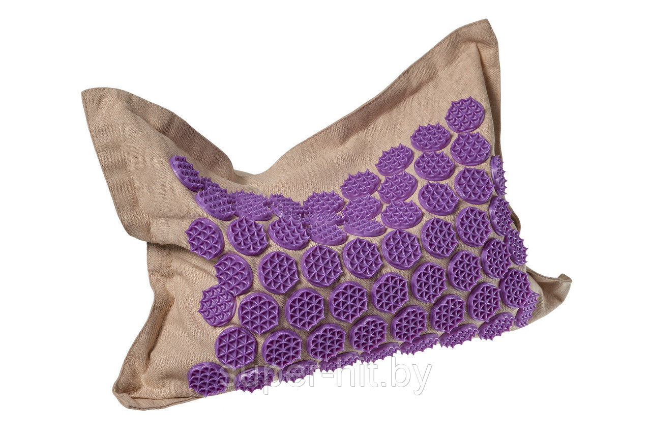 Подушка акупунктурная «НИРВАНА» с наполнителем из гречневой лузги, фиолетовый - фото 6 - id-p170606379