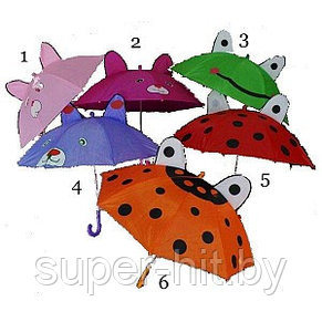 Зонт детский в виде животных с ушками, фото 2