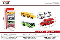 Набор игрушечных машинок-автобусов