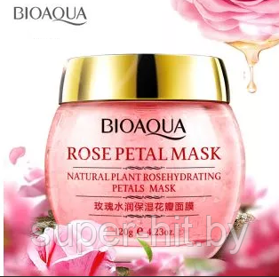 Маска для лица с лепестками роз  BIOAQUA ROSE PETAL MASK, фото 2