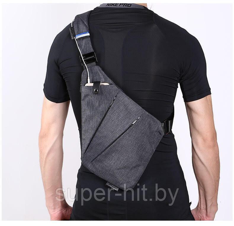 Мужская сумка-кобура Fino Фино (цвета в ассортименте) - фото 6 - id-p170605773