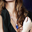 Набор «СЕРДЦЕ ОКЕАНА» ожерелье + серьги + футляр, фото 2