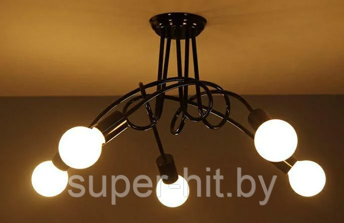 Лампа люстра 5 светильников SiPL - фото 2 - id-p116647396