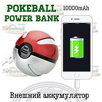 Внешний аккумулятор Покебол Pokeball Power Bank 3D LED 10000mAh 100мм