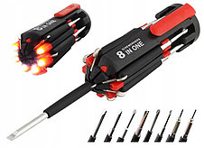 Набор отвёрток 8 в 1 с подсветкой FZ-895 Multi-Screwdriver Torch, фото 2