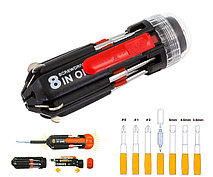 Набор отвёрток 8 в 1 с подсветкой FZ-895 Multi-Screwdriver Torch, фото 3