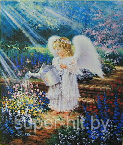 Алмазная живопись 50*40 Ангел GA74098, фото 2