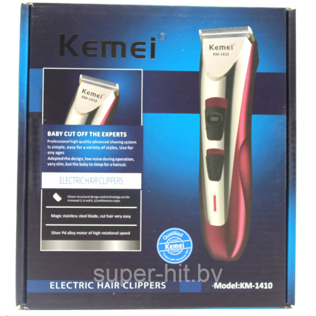 Машинка для стрижки волос электробритва для мужчин KEMEI KM-1410 - фото 1 - id-p170604306