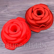 Форма для выпечки силиконовая "Роза" 24 х 19.7 х 6.5 см, фото 3