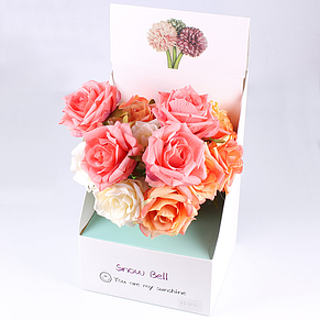 Ручка гелевая синяя "Darvish" "Роза" ассорти, фото 2