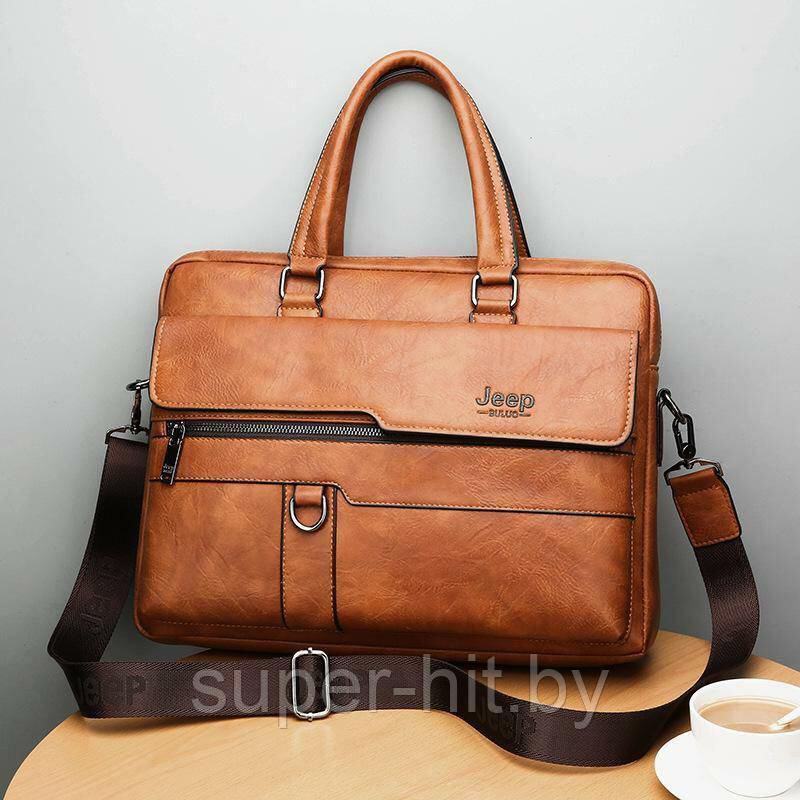 Мужская сумка-портфель JEEP BULUO 3 цвета! - фото 3 - id-p170605217