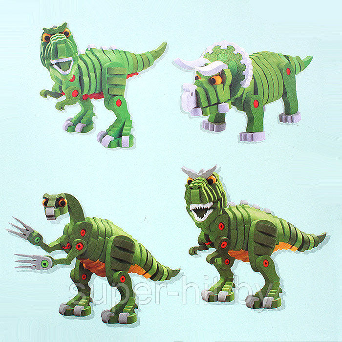 3D-блок "Динозавры" 200 деталей - фото 6 - id-p170606429
