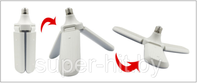 Складная светодиодная лампа в форме вентилятора Fan Blade Led KK-1345 45Вт - фото 4 - id-p170605239