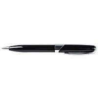 Ручка подарочная "Darvish" корпус с серебристой отделкой в футляре Черный