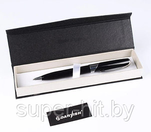 Ручка подарочная "Darvish" корпус с серебристой отделкой в футляре Черный, фото 2
