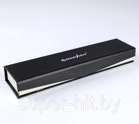 Ручка подарочная "Darvish" корпус с серебристой отделкой в футляре Синий - фото 4 - id-p170605850