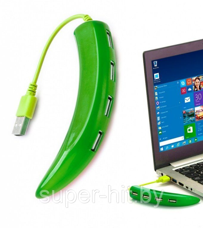 Разветвитель USB «ПЕРЧИК», зеленый - фото 1 - id-p170604350