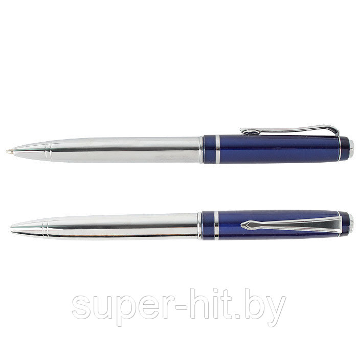 Ручка подарочная "Darvish" корпус цветной с серебром в футляре - фото 4 - id-p170605854