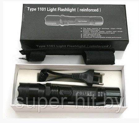 Фонарь-электрошокер Police (Type-1101 Light Flashlight reinforced) - фото 2 - id-p170603754