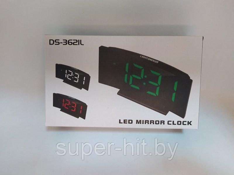 Настольные светодиодные часы DS-3621L белый - фото 2 - id-p170605872