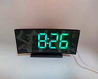 Настольные светодиодные часы DS-3621L белый зеленый