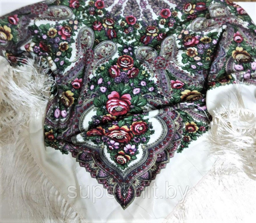 Женский цветной платок (палантин) (110Х110 см) - фото 4 - id-p170605877